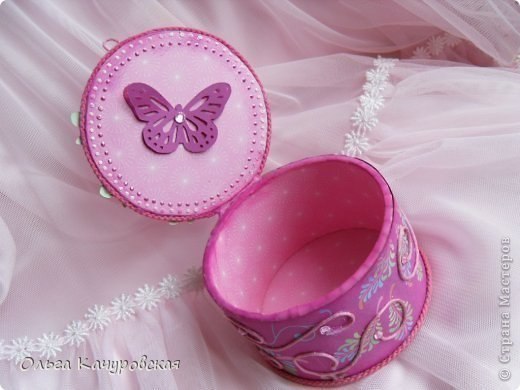 Шкатулочки из бобины от скотча. Мастер-класс. Автор: Ольга Качуровская - 5