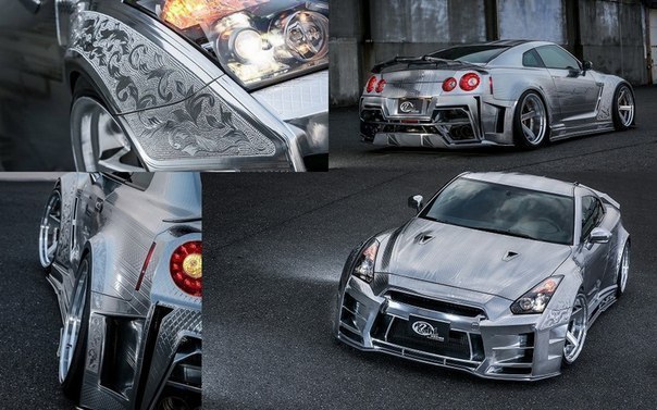 GT-R by Kuhl Racing.     : ARTIS 3D Ultimate Engraving Metal Paint.