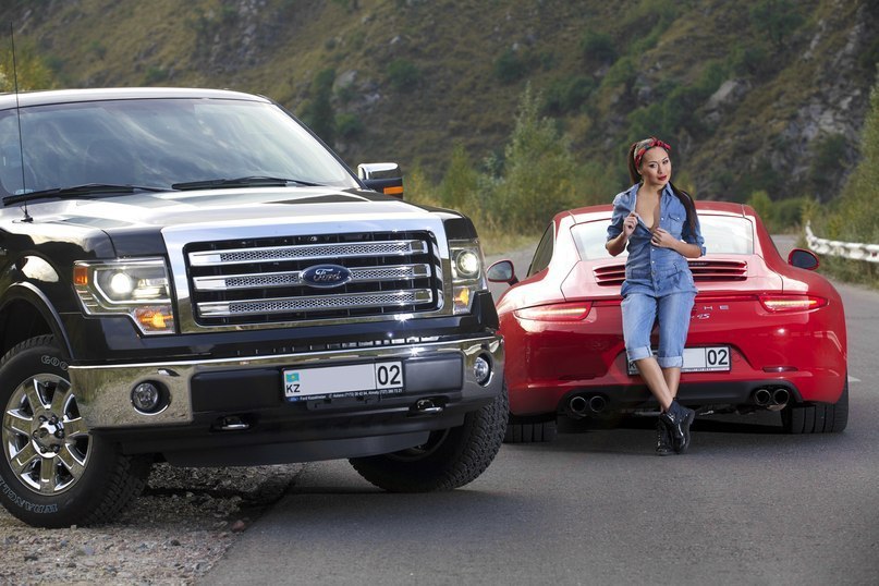 Porsche 911 & Ford F150.