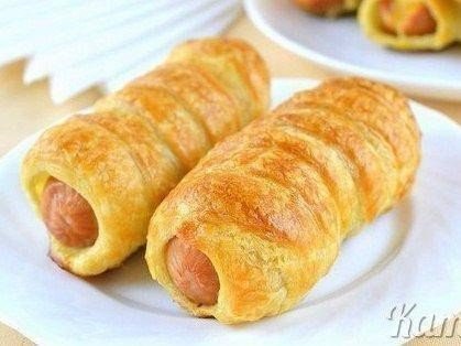 Рецепт на скорую руку - сосиски в тесте! Простая и неизменно вкусная выпечка с сосисками. ...