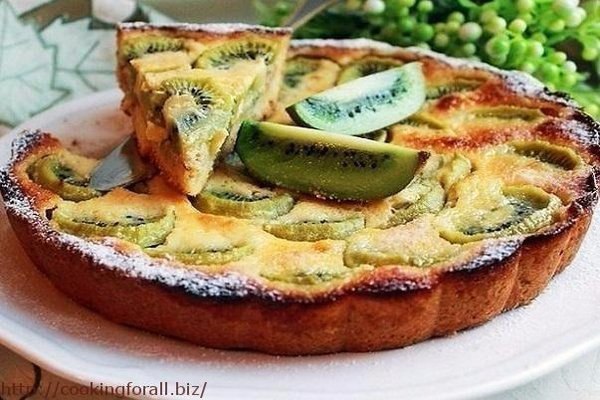 Творожная запеканка с киви и бананом! Вкуснее завтрака и не может быть! на 100грамм - 135.29 ккал, ...