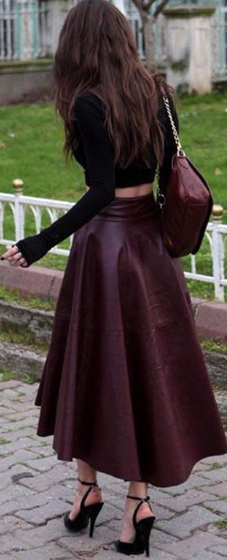 Marsala skirt. - 2