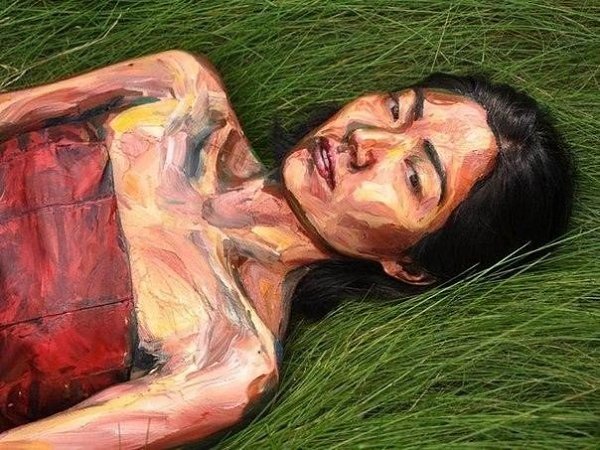 Многие художники рисуют моделей, но Алекса Мид занимается творчеством совершенно по-другому. Сначала ... - 3