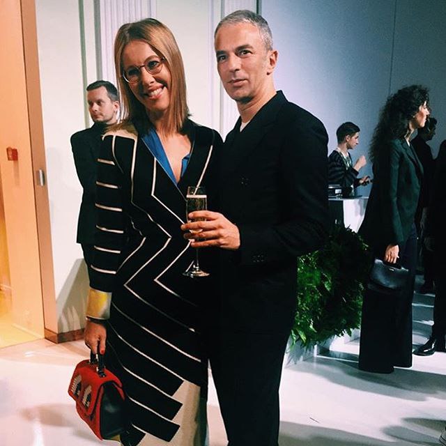 With great designer of Jil Sander-Rodolfo Paglialunga after the show Wearing @jilsanderpr of ...