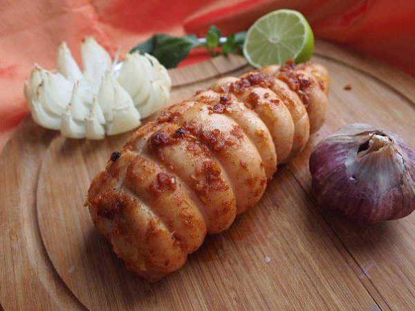Куриная пастрома.Ингредиенты: 1 шт. грудка куриная (без кости) 2 ст. молоко коровье 3 ч.л. соль 1 ... - 6