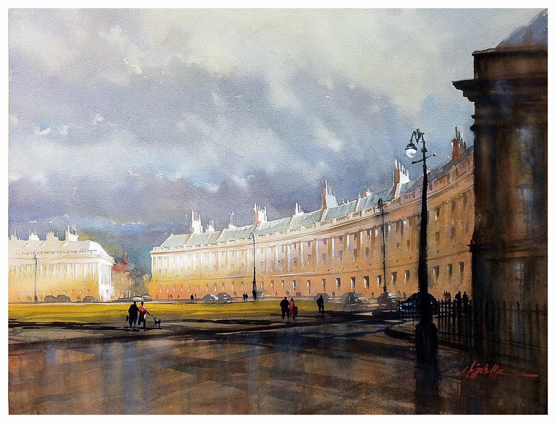 Архитектура картины. Thomas w Schaller художник. Призрачные пейзажи Томаса Шаллера. Архитектурный вид пейзажа. Архитектурный пейзаж современный.