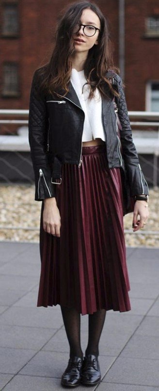 Marsala skirt. - 4