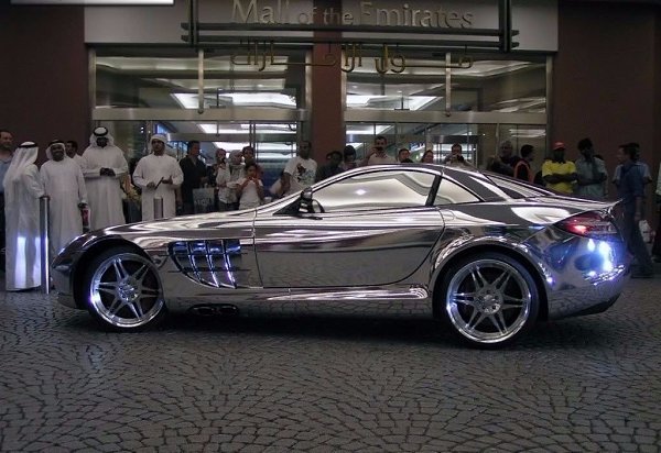 Автомобиль созданный из белого золота, Mercedes V10 Quad Turbo, 1600 лошадиных сил, разгоняется до ...