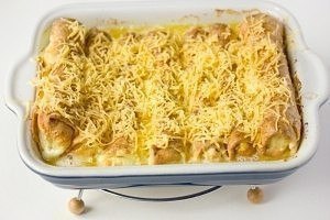 Яичные рулетики с мясной начинкой - отличный завтрак! Ингредиенты: Яйца куриные 7 шт. Свиной фарш ... - 9
