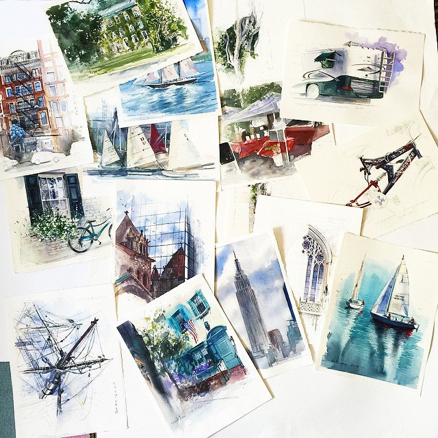 Ждем всех на зимний поток по Акварельной иллюстрации! Будем ... | Школа ...