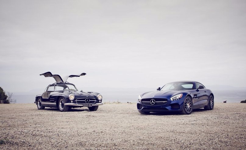 1955 Mercedes-Benz 300SL Gullwing vs. Mercedes-AMG GT S - 2