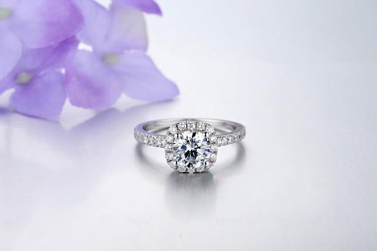  "Bague Bijoux Femme Engagement" : silver plated : Cubic Zirconia  ... - 2