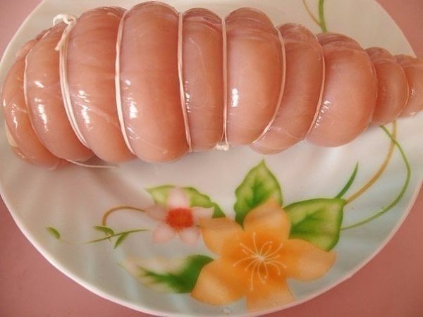 Куриная пастрома.Ингредиенты: 1 шт. грудка куриная (без кости) 2 ст. молоко коровье 3 ч.л. соль 1 ... - 4