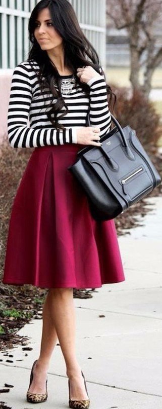 Marsala skirt. - 3