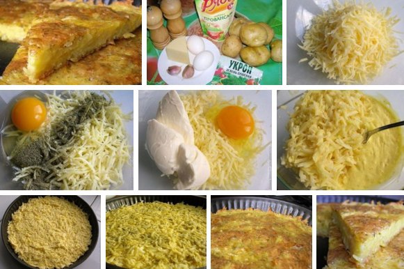 Запеканка из тертого картофеля с сыром и чесноком.Это блюдо стало одним из моих любимых еще в ...