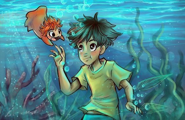 Милая серия иллюстраций “Моя подруга русалка“.Художник Rachel так же известный под ником sharpie91 - 8