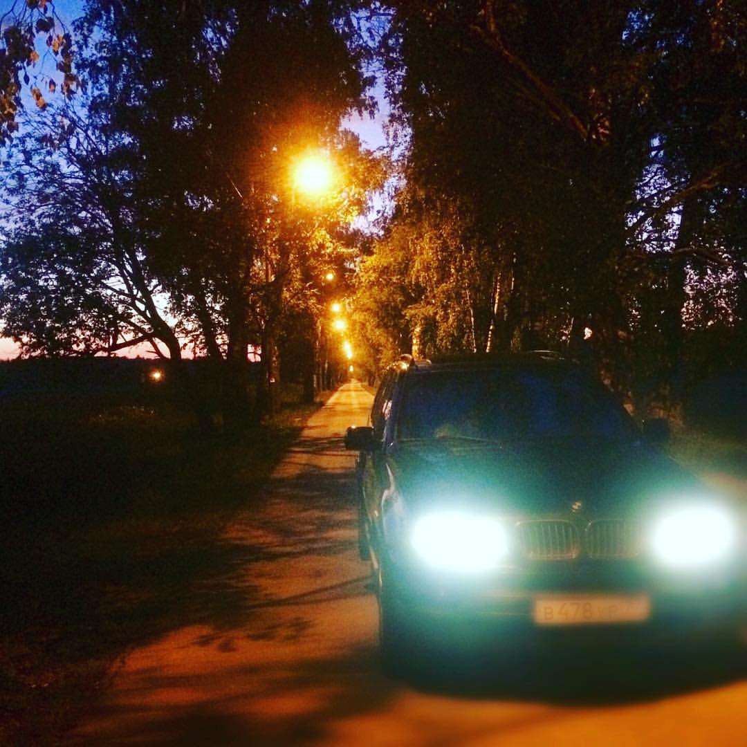 Bright road, the night at the threshold...  ,   ...