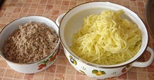 Картофельные зразы.Ингредиенты:500 гр-.нежирной свинины ;1, 5 кг-картофеля;1- луковица ;50 ...