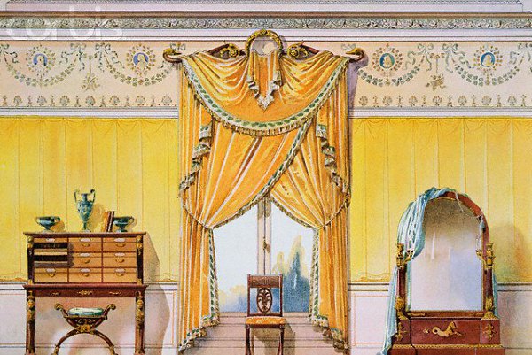 Имперский стиль или "Ампир". Цвета дизайна - синий, белый, красный, часто сочетаются ... - 6