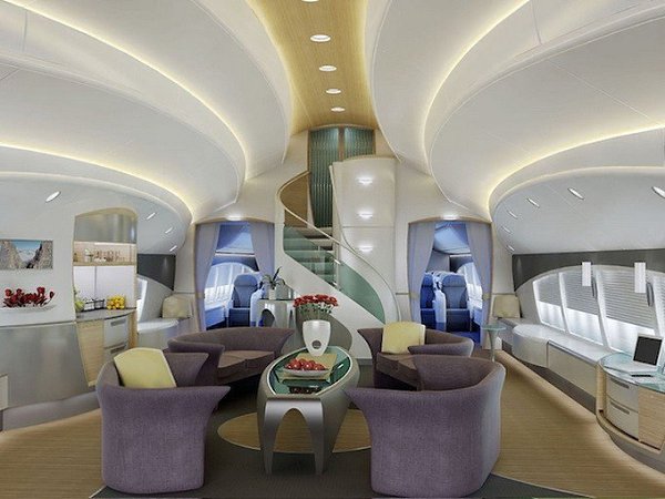 Боинг-787 для миллионеров.Boeing и Airbus решили превратить Боинг-787 в очень удобный частный ...