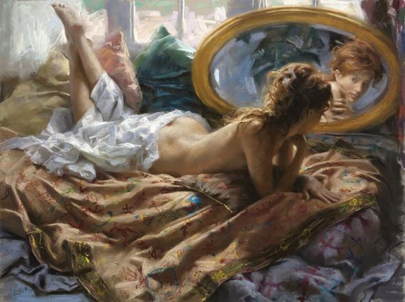Испанский художник Vicente Romero Redonto. В гибельном фолианте Нету соблазна для Женщины. — Ars ... - 6