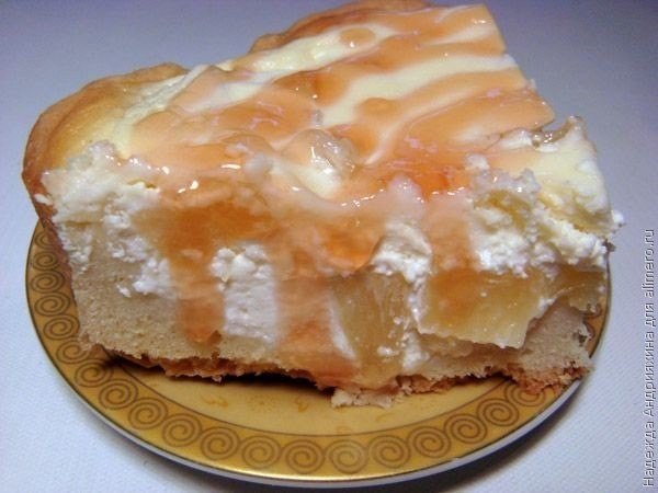 Творожный пирог с ананасами.Ингредиенты:Для теста:- 2 стакана муки- 100 г сливочного масла- 1 яйцо- ... - 7