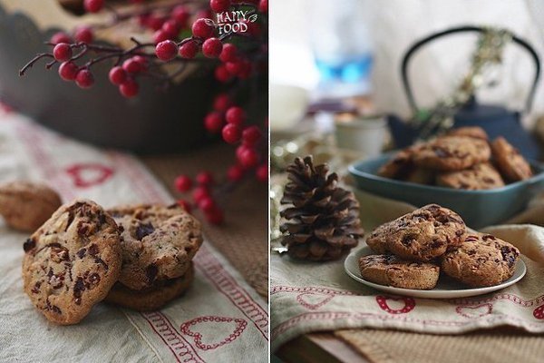 Печенье с клюквой, фундуком и шоколадом. Это печенье невероятно вкусное, чему можно не удивляться, ...
