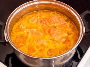 Сливочный суп с семгой.ИнгредиентыСливочный суп с семгой. Ингредиенты300 г филе свежей семги или ... - 7