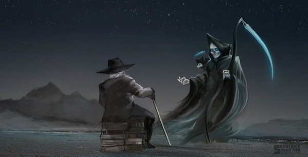 — Вот они — смертные, — продолжал Смерть. — Все, что у них есть — совсем немного лет в этом мире. И ...