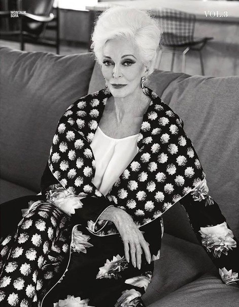 Carmen Dell'Orefice for Montauk Sofa Campaign - 6