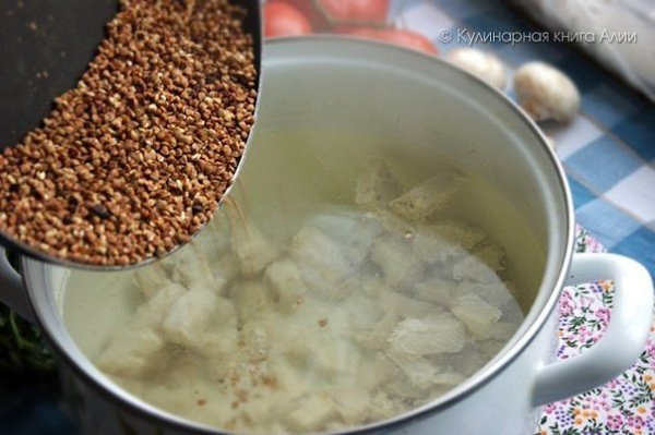 Гречневый суп с грибами и картофельными клёцками.Еще один вкусный супчик с грибами, а клецки ... - 7