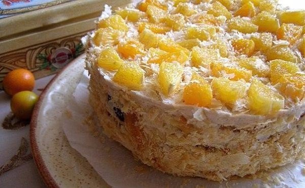 ТОРТ ИЗ СЛОЁНОГО ТЕСТА