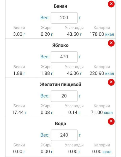 Яблочно-банановый мусс на желатине. Яблоки 470гр (в чистом виде - без кожуры и сердцевины) Банан ... - 4