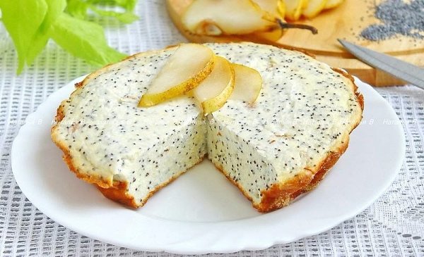 Вкуснейшая творожная запеканка с яблоком и маком.на 100грамм - 147.68 ккалБ/Ж/У - ...