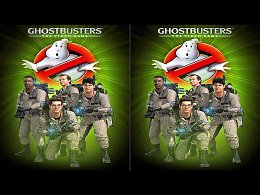 Ghostbusters: The Video Game 3D half Side by Side SBS          3D,  ,  3D. Look at the monitor and TV with 3D, glasses in 3D mode.