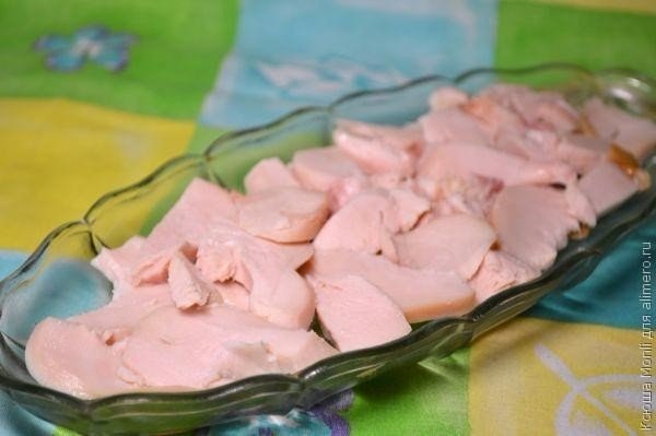 Салат с грибами и сыром