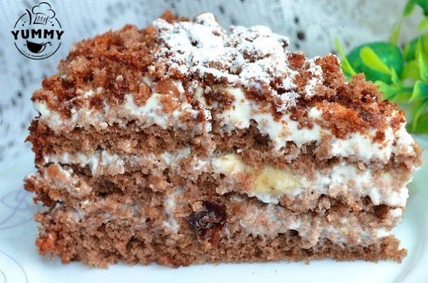 ОЧЕНЬ ВКУСНЫЙ ТОРТИК.Ингредиенты:- яйца 4 шт- сахар 150 г- мука 120 г- орехи измельченные (лучше ...