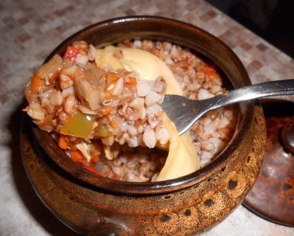 Топ-9 вкуснейших блюд с гречкой. 1. Гречка-по купечески Ингредиенты: 300-400 гр. мяса 1 стакан ... - 6