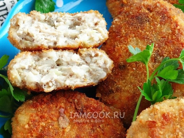 КОТЛЕТЫ ИЗ СВЕЖЕМОРОЖЕНОЙ СКУМБРИИ.Из свежемороженой скумбрии можно приготовить сочные, нежные и ... - 2