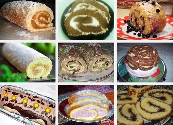 Девять рецептов вкуснейших домашних бисквитных рулетов ! Медовый рулет «Пчёлка» Потрясающий на вкус ...