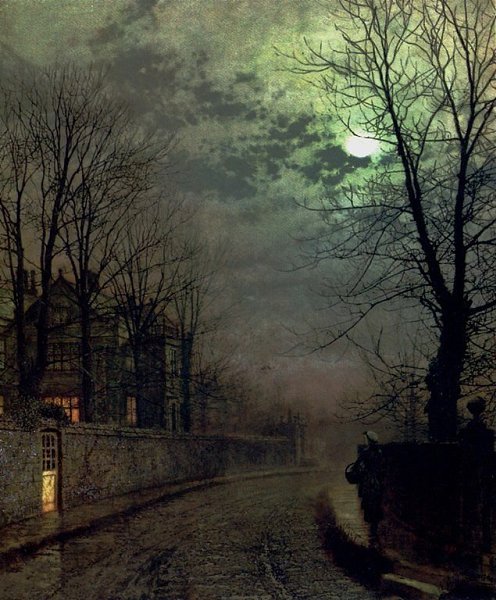 Мрачные картины от художника John Atkinson Grimshaw, годы жизни 1836-1893 /