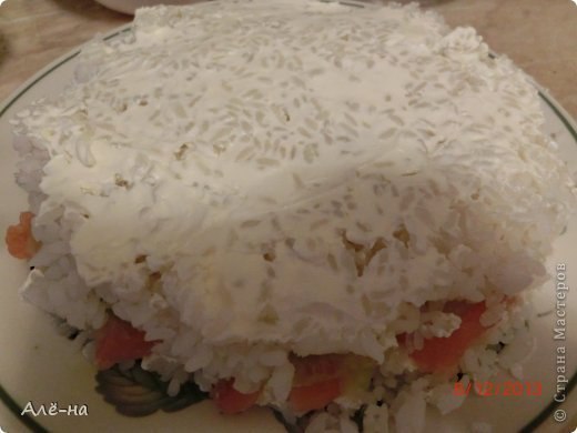 Суши - торт.Смотрится очень празднично и необычно!!!Продукты подойдут все , которые необходимы и для ... - 6