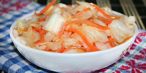 ОСТРЕНЬКАЯ КАПУСТА БЫСТРОГО ПРИГОТОВЛЕНИЯ.Капуста получается очень вкусной и моментально