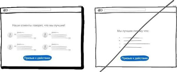 13 идей для тестирования продающих сайтов. 1. Попробуйте сделать одну колонку текста вместо ...