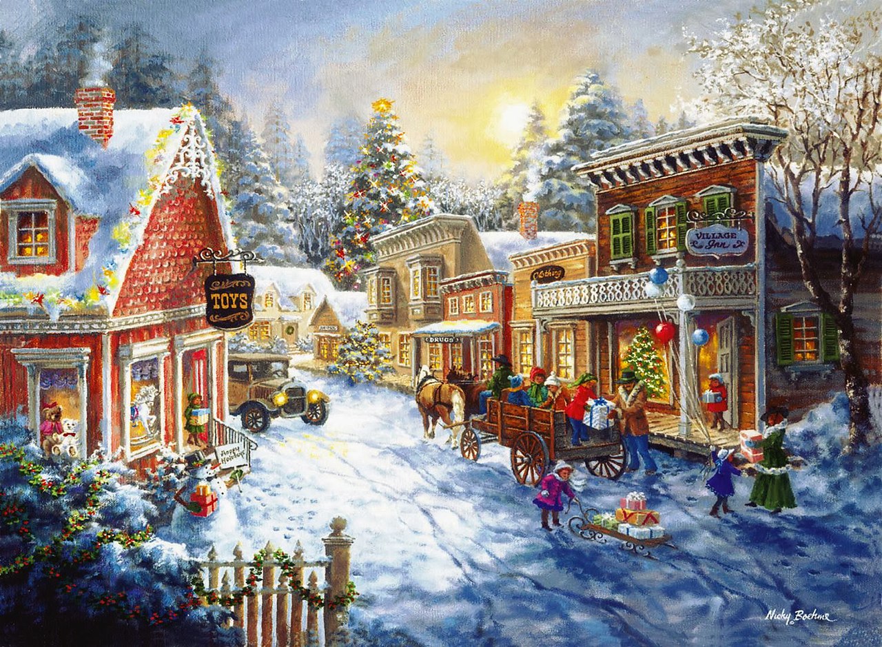 Томас Кинкейд Пряничные домики. Художник Nicky Boehme. Nicky Boehme картины. Художница Ники Боэм.