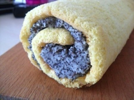 БИСКВИТНЫЙ РУЛЕТ С МАКОМ И ИЗЮМОМ. Ингредиенты Тесто: Мука 1 стакан Сахар 1 стакан Яйцо 5 шт. ... - 7