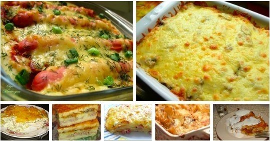 7 рецептов КАРТОФЕЛЬНЫХ ЗАПЕКАНОК.1. Картофельная запеканка с сосисками и сыромИнгредиенты: ...