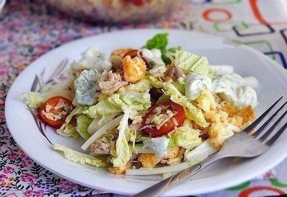 6 салатов с пекинской капустой. 1. Салат