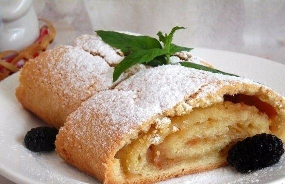 ПЕСОЧНЫЙ ШТРУДЕЛЬ С ЯБЛОКАМИ.ИНГРЕДИЕНТЫ: Сливочное масло или спред — 200 г Сахар — 1 стакан Мука — ...