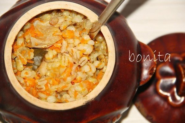 Перловая каша с мясом в горшочках. Не все любят перловую крупу, а зря. Кто-то не умеет ее вкусно ... - 8